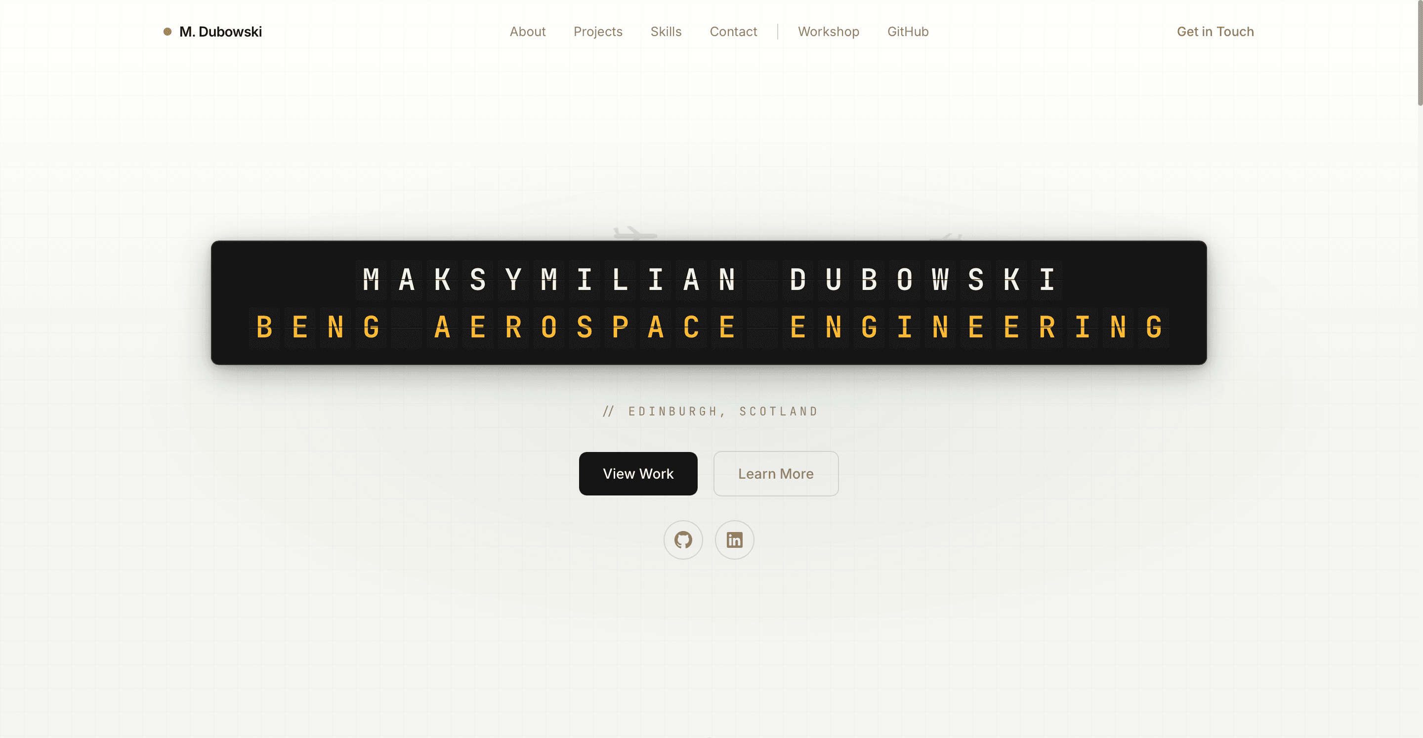 Engineering Portfolio Website